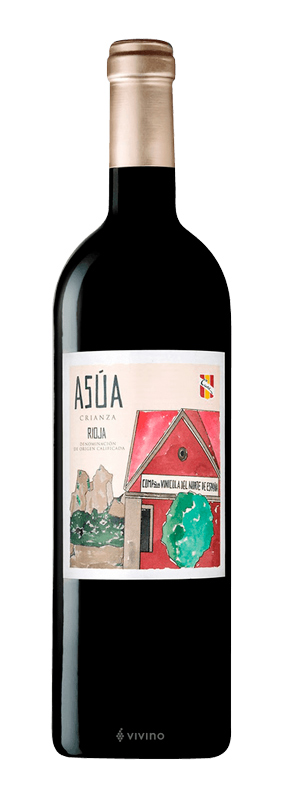 botella vino Asúa Rioja